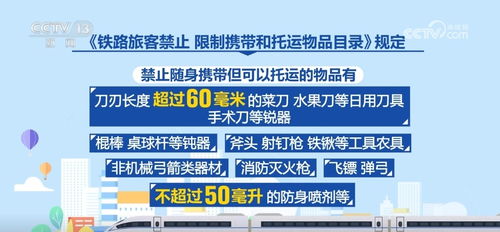 假期出行 哪些物品禁止携带 哪些物品限制随身携带 快速了解